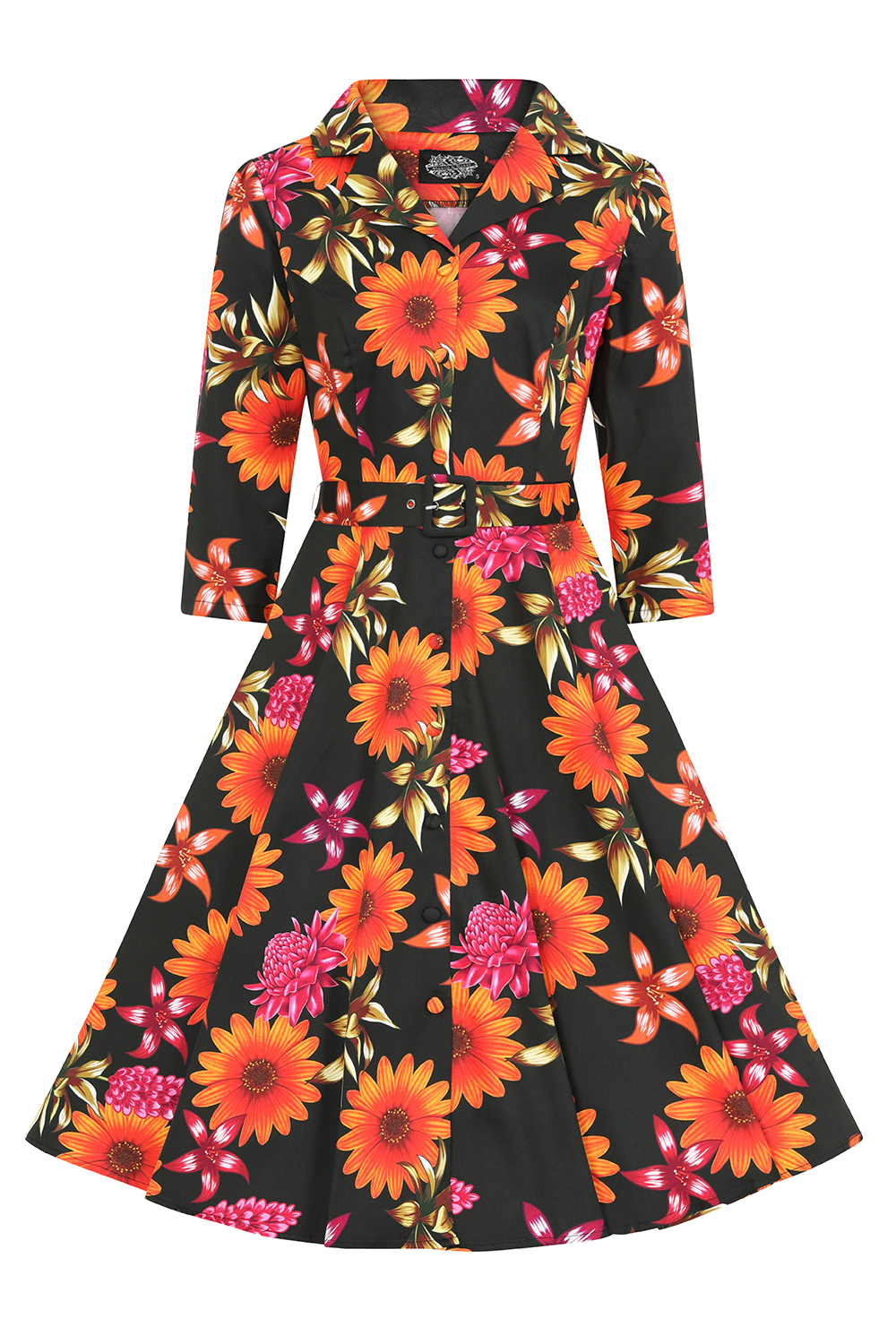 Eden Floral Swing Dress in Plus Size